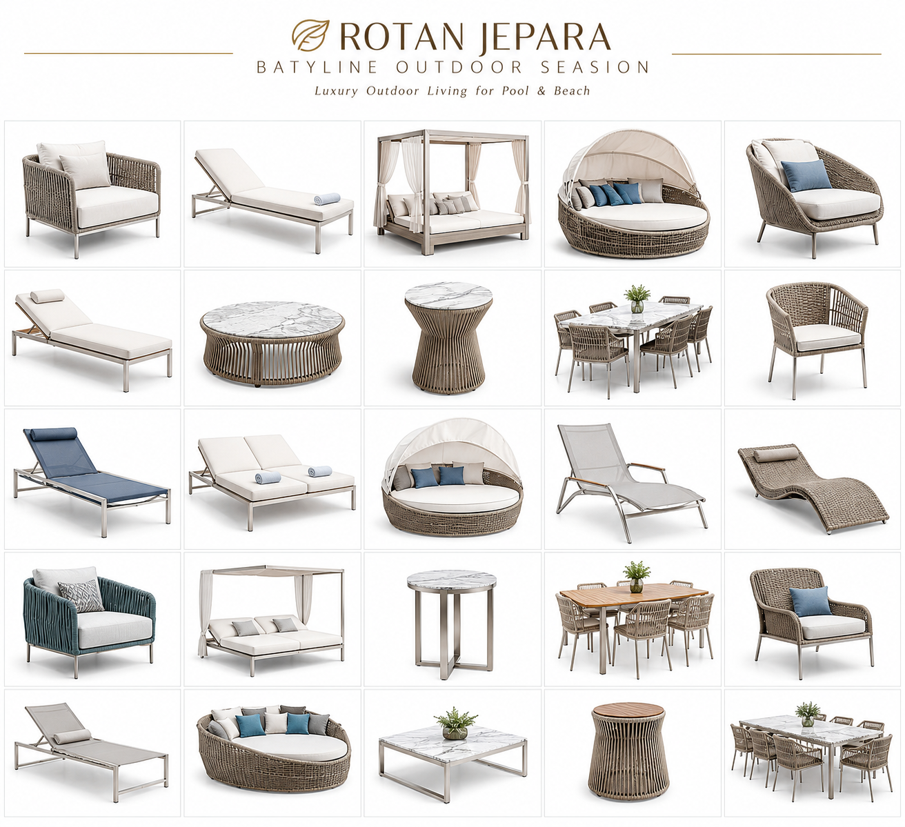 Rotan Jepara Luxury Outdoor Furniture Catalog