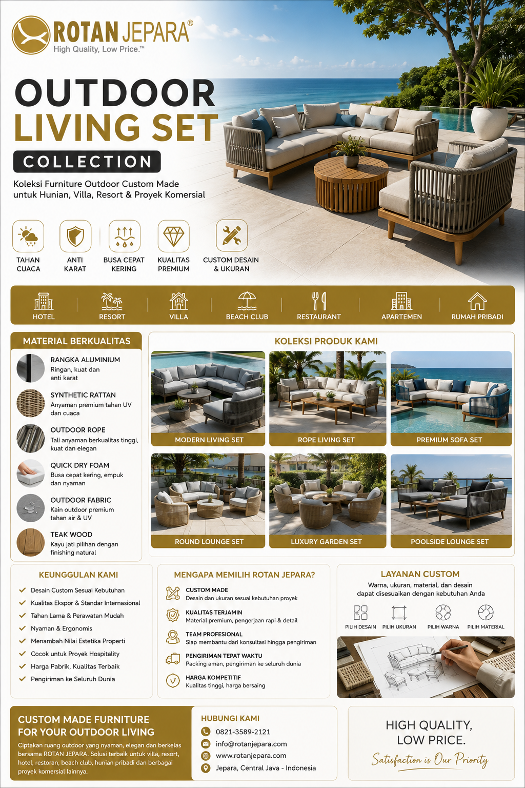 Rotan Jepara Outdoor Living Collection
