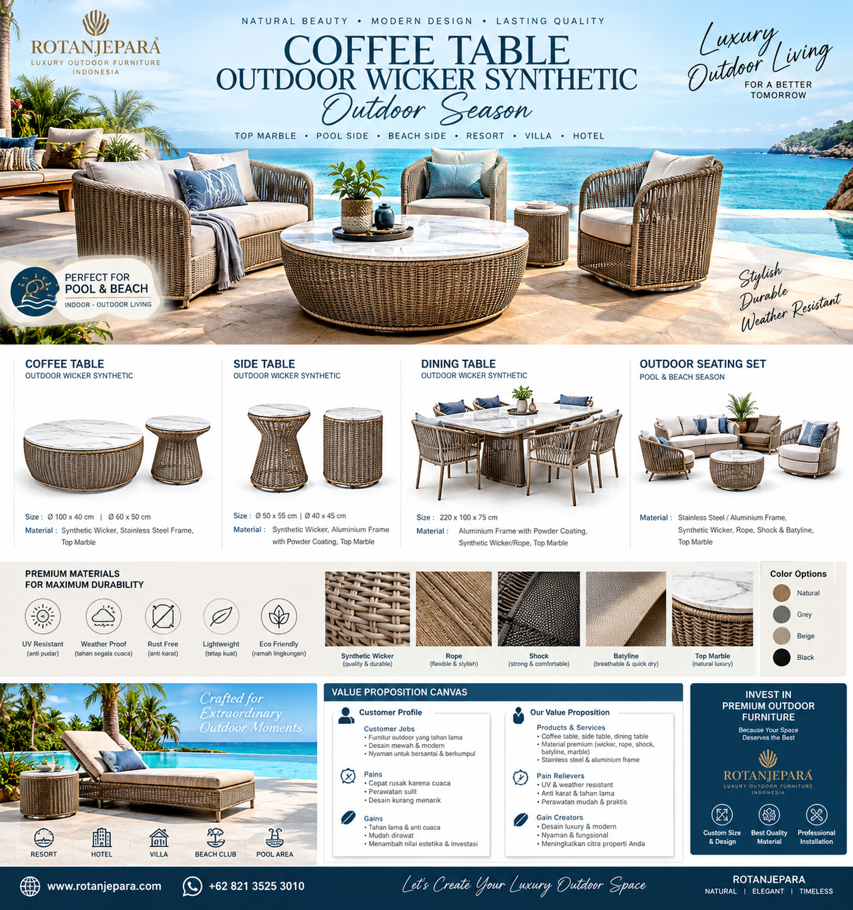 Luxury Tropical Outdoor Furniture Catalog
