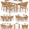 Wicker Dining Set Catalog Collage Beach Club